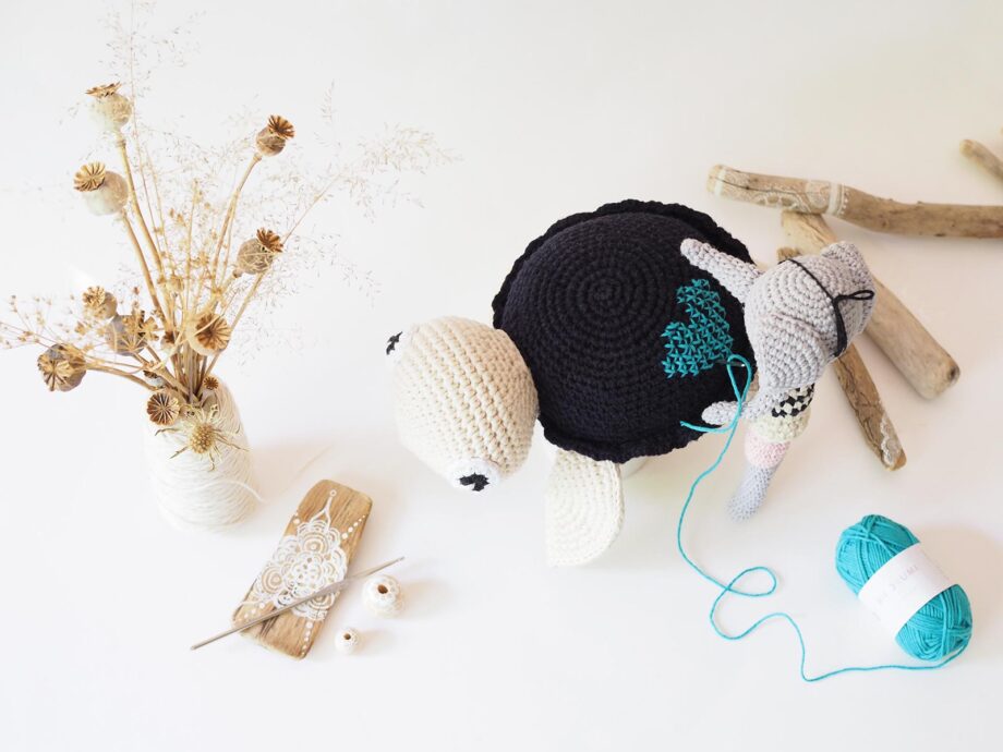 amigurumis tortue éléphant pirate marinière crochet coeur bleu fleurs pavot laboutiquedemelimelo