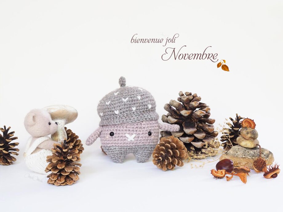 bienvenue novembre Erwin le gland Petit Filou automne laboutiquedemelimelo