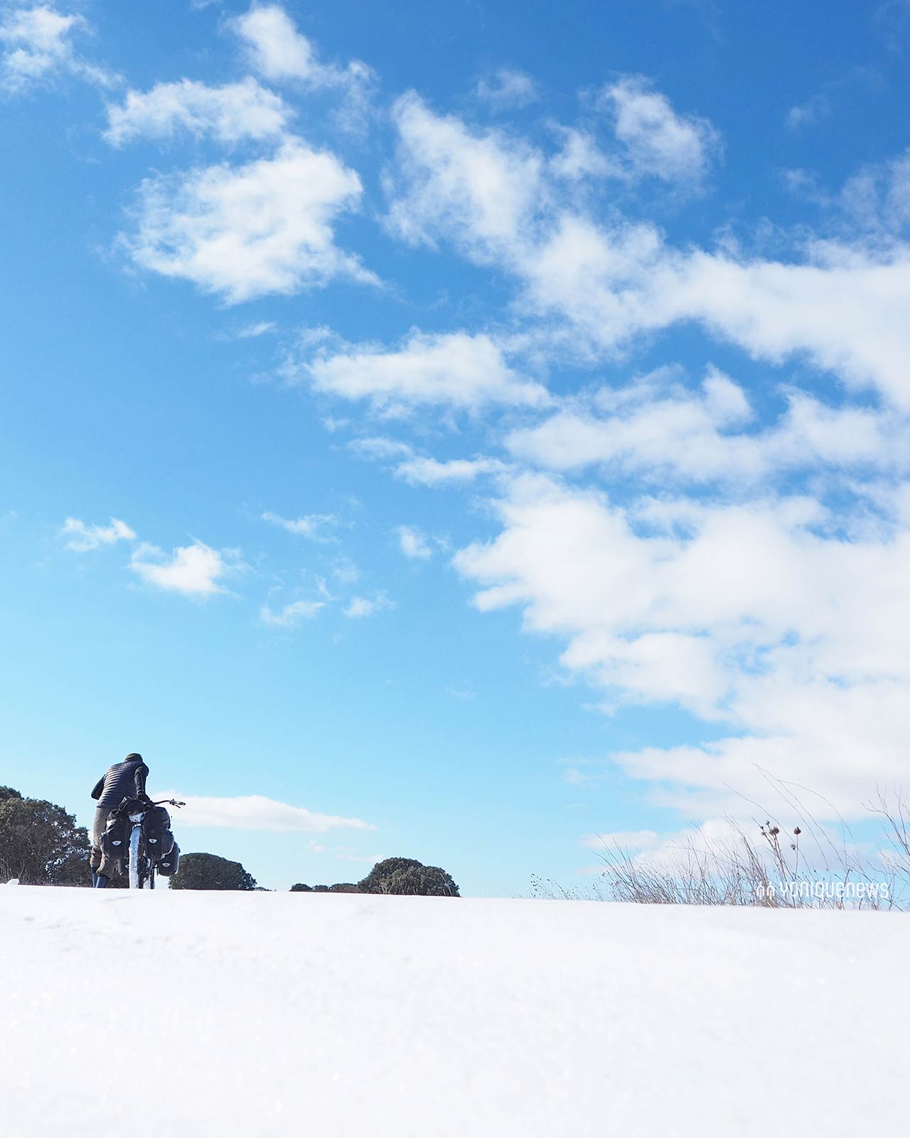 bike-trip-winter-snow-storm-filomena-castilla-leon-yoniquenews