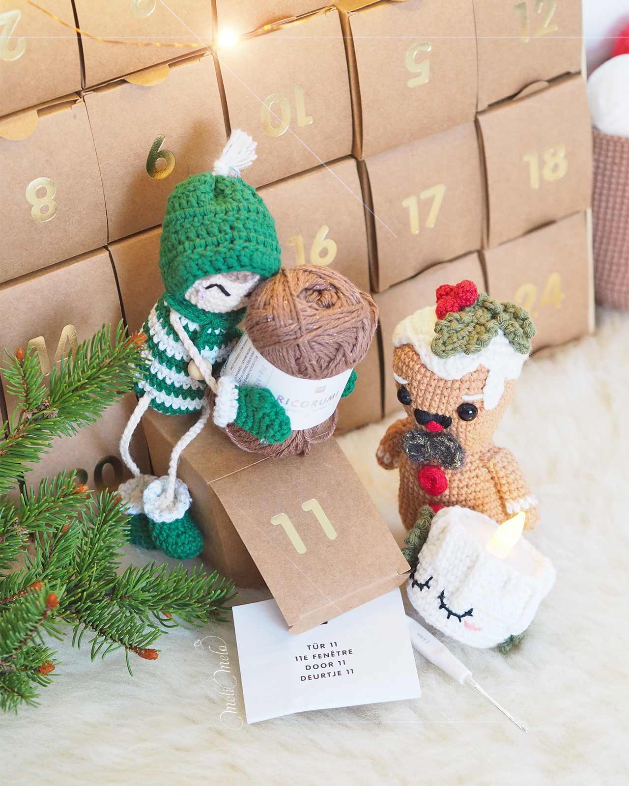 calendrier-avent-2024-crochet-advent-calendar-ricodesign-case-11-coton-ricorumi-twinkly-twinly-chocolat-laboutiquedemelimelo