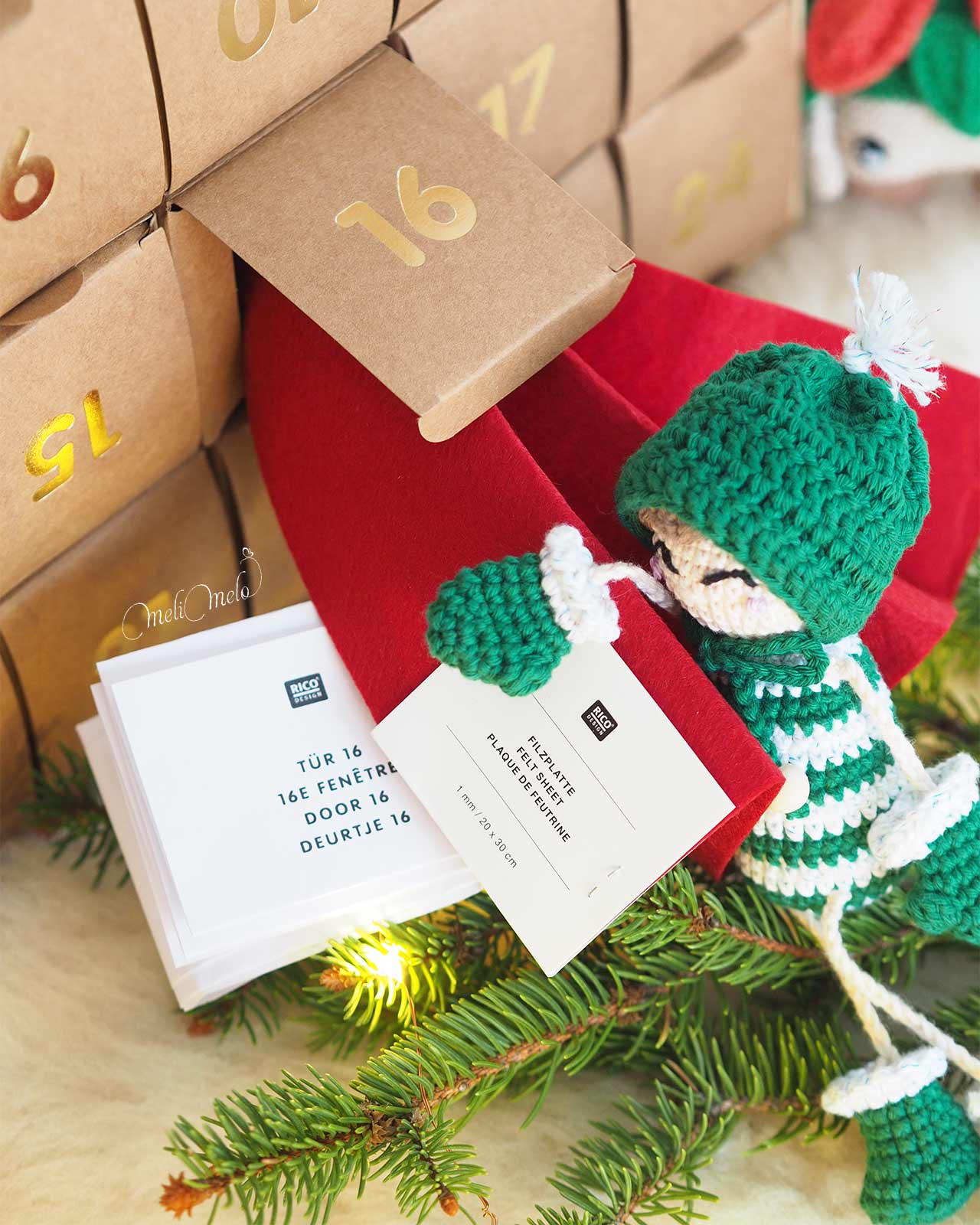 calendrier-avent-2024-crochet-advent-calendar-ricodesign-case-16-feutrine-rouge-laboutiquedemelimelo