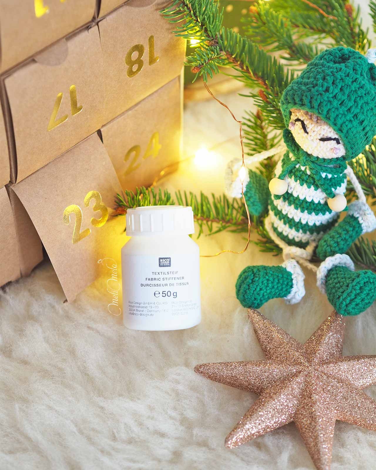 calendrier-avent-2024-crochet-advent-calendar-ricodesign-case-23-durcisseur-tissu-laboutiquedemelimelo