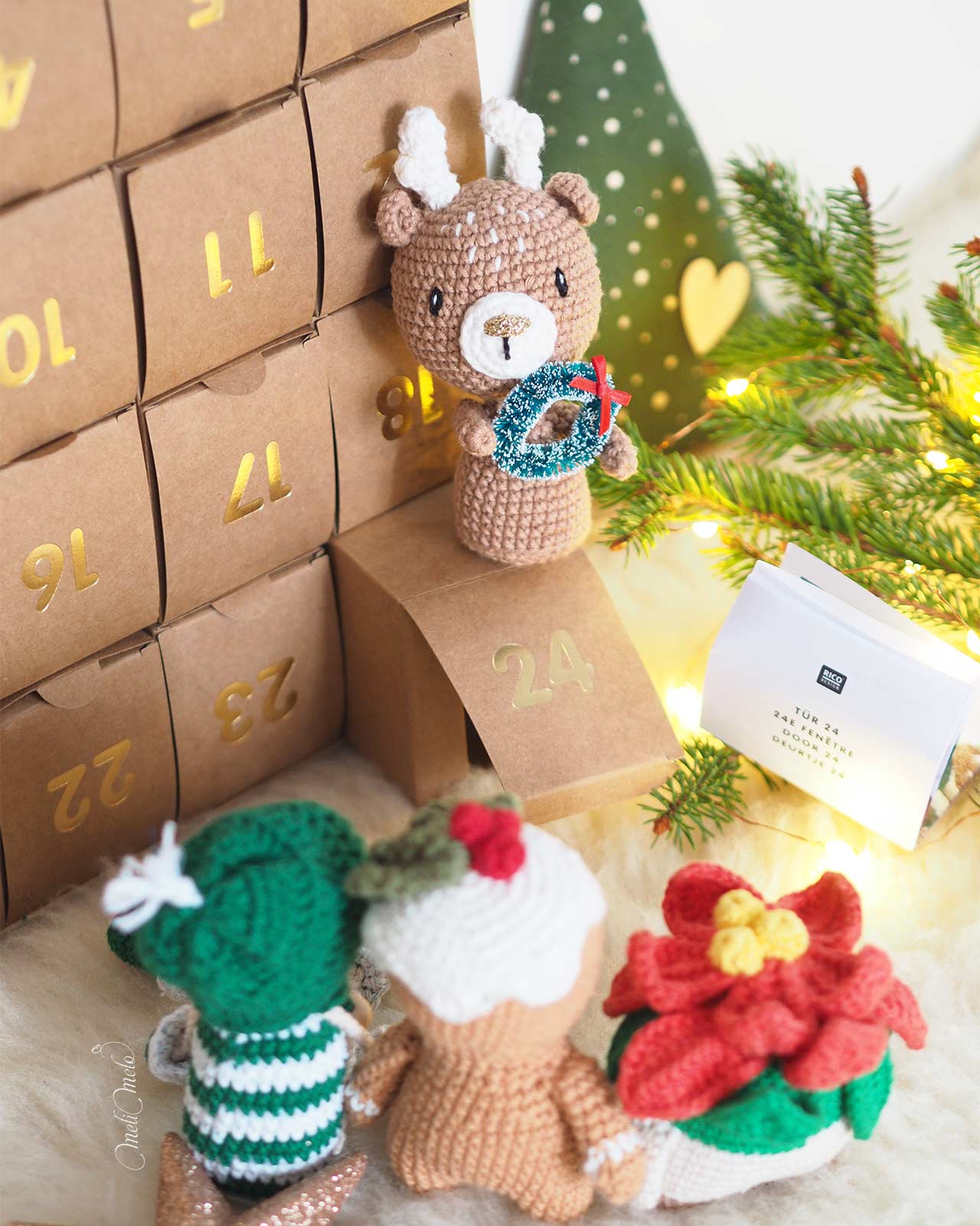 calendrier-avent-2024-crochet-advent-calendar-ricodesign-case-24-couronne-noel-renne-laboutiquedemelimelo