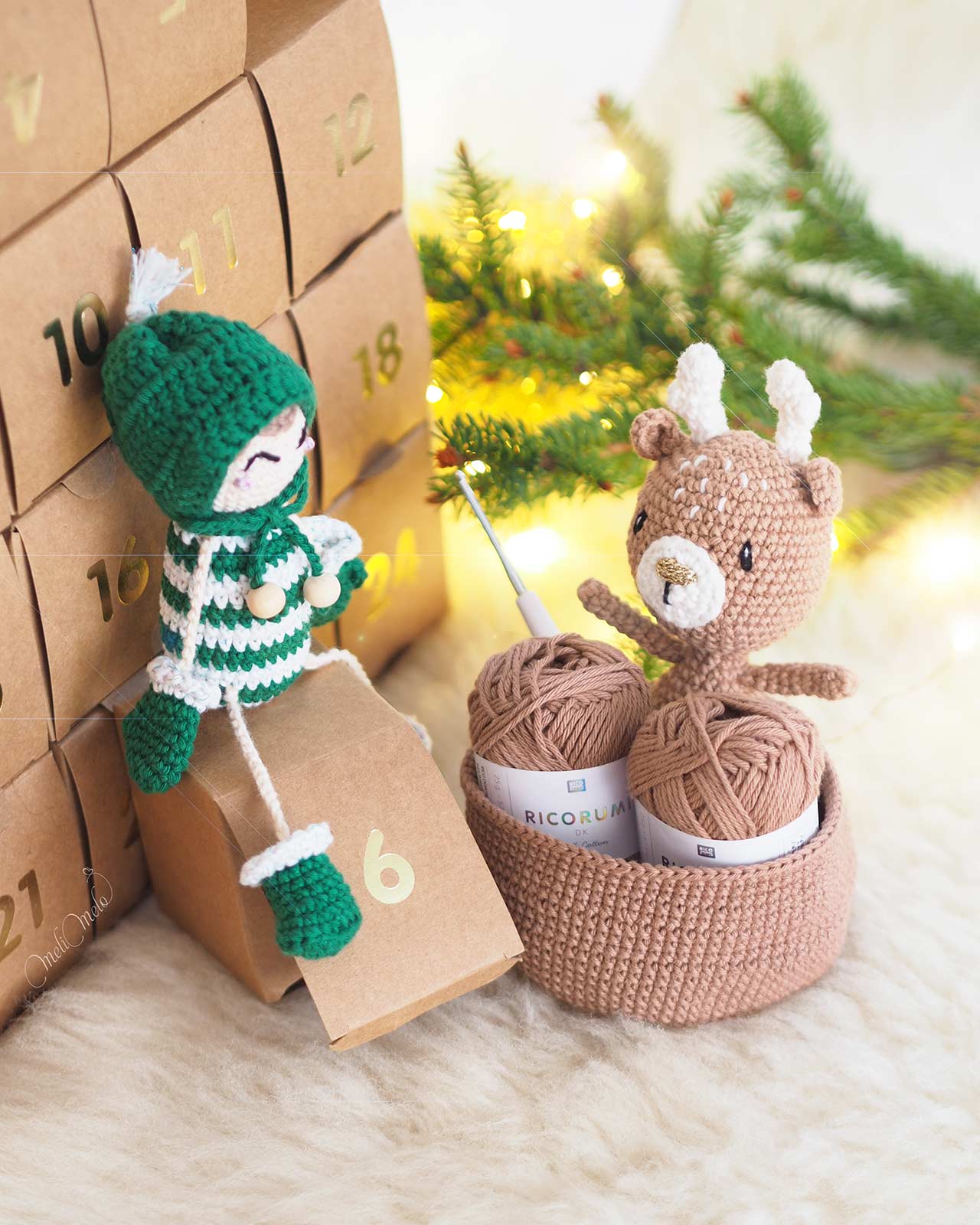 calendrier-avent-2024-crochet-advent-calendar-ricodesign-case-5-coton-ricorumi-nougat-laboutiquedemelimelo