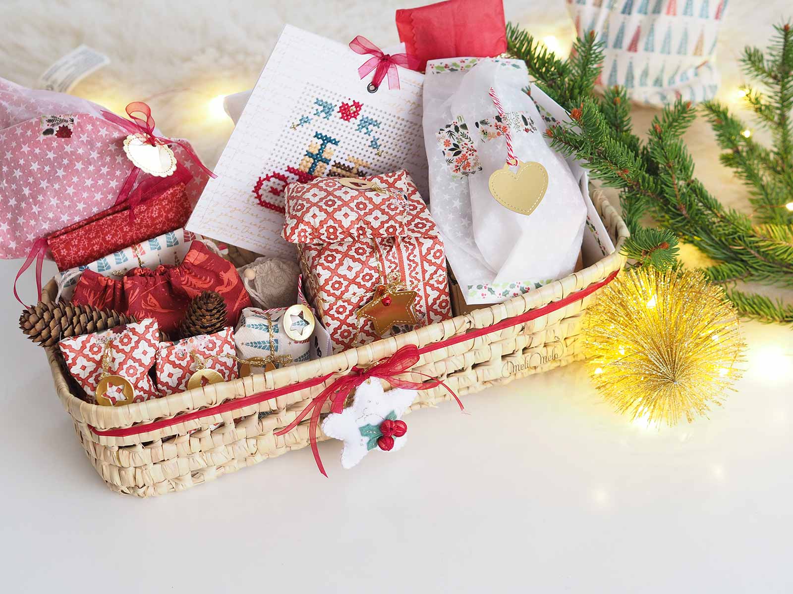 calendrier-avent-creatif-diy-2024-laboutiquedemelimelo-paniere-cadeaux-noel-traditionnel-rouge