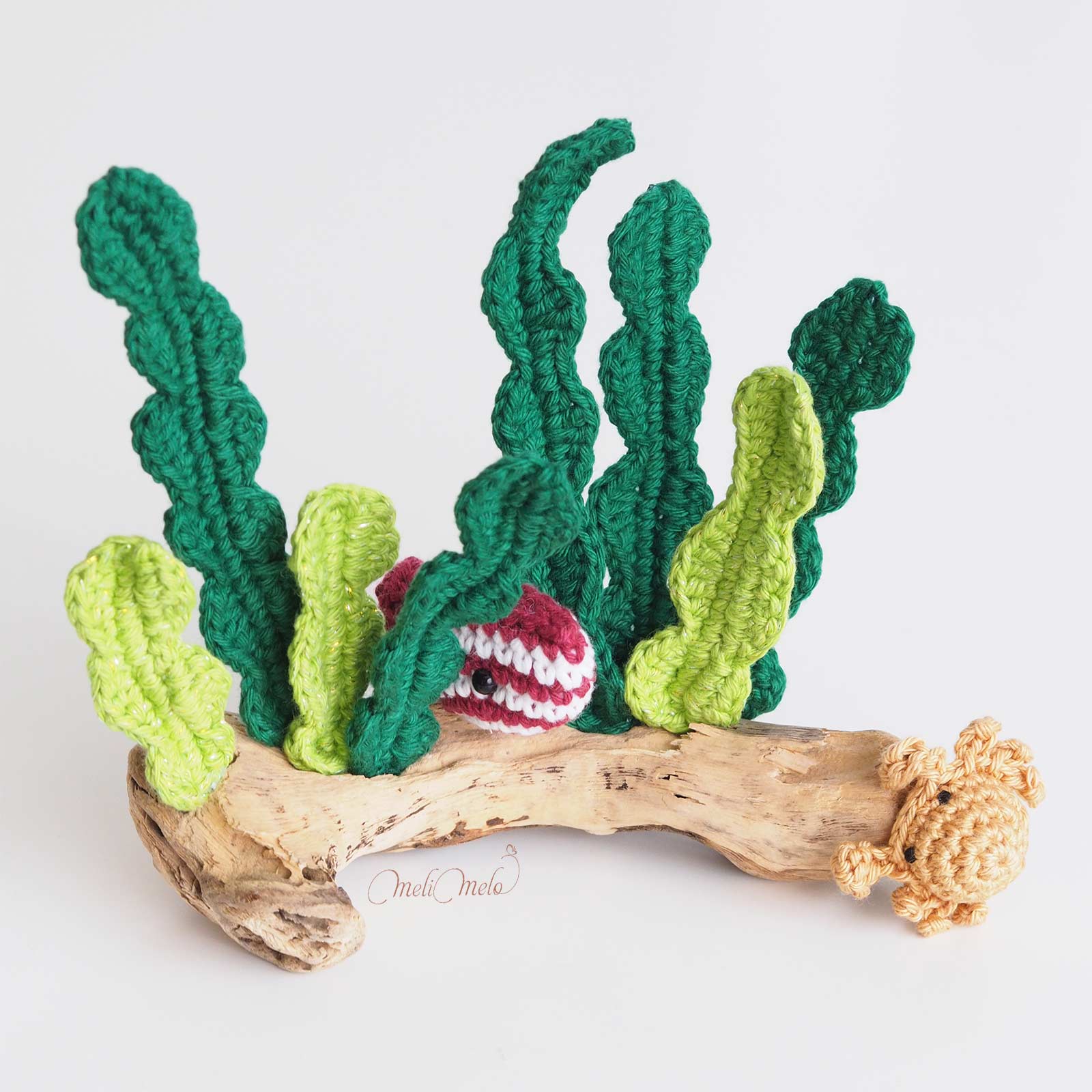 crochet-algue-aquarium-fouet-sorcier-kombu- breton-poisson-crabe-bois-flotte-laboutiquedemelimelo
