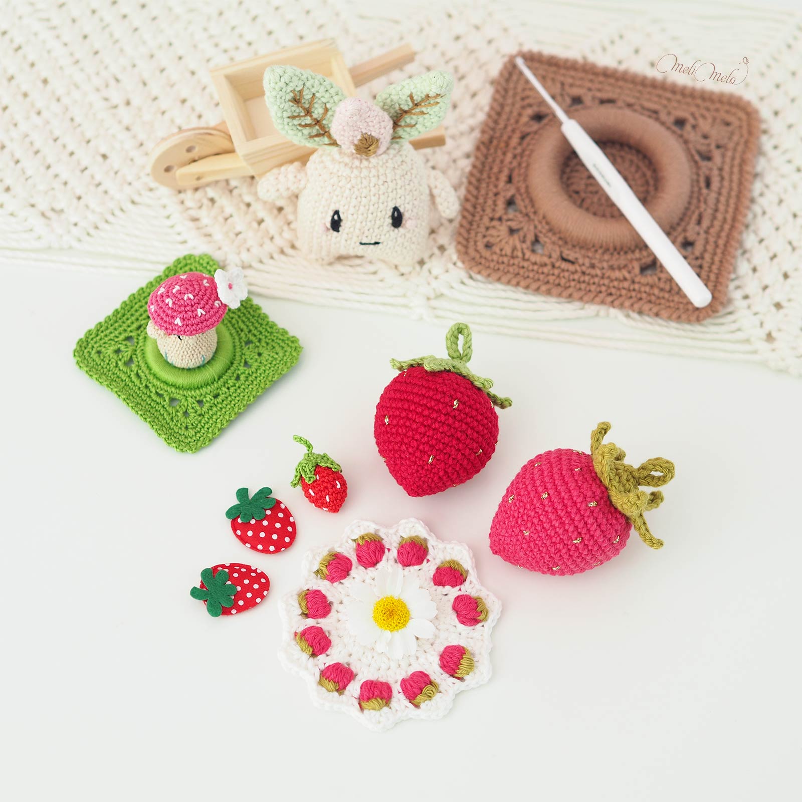 crochet-amigurumi-fraise-jouet-dinette-coton-ricorumi-laboutiquedemelimelo