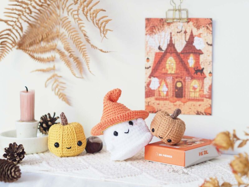 Maison d’Halloween, puzzle + crochet