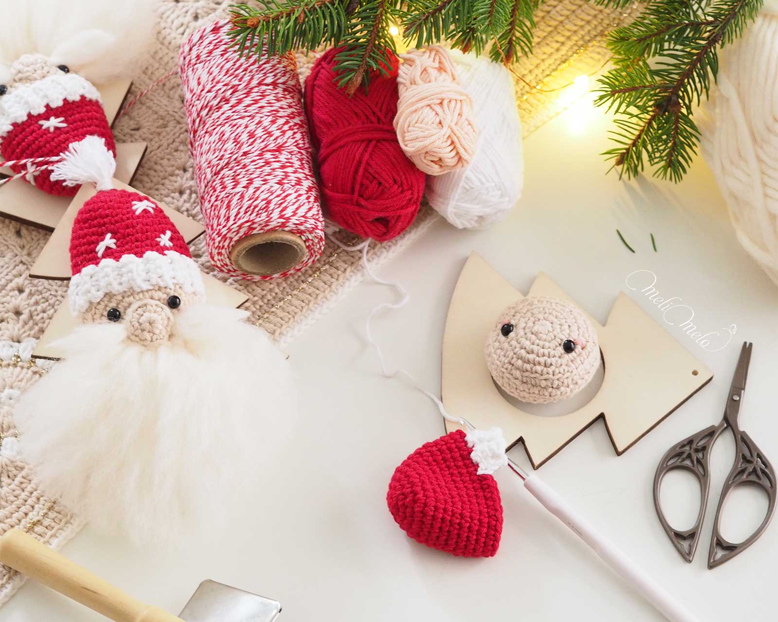 crochet-deco-pere-noel-barbu-suspension-sapin-bois-laboutiquedemelimelo