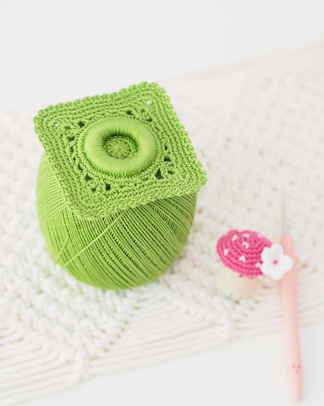 crochet-mini-bo-granny-coton-vert-essentials-ricodesign-laboutiquedemelimelo