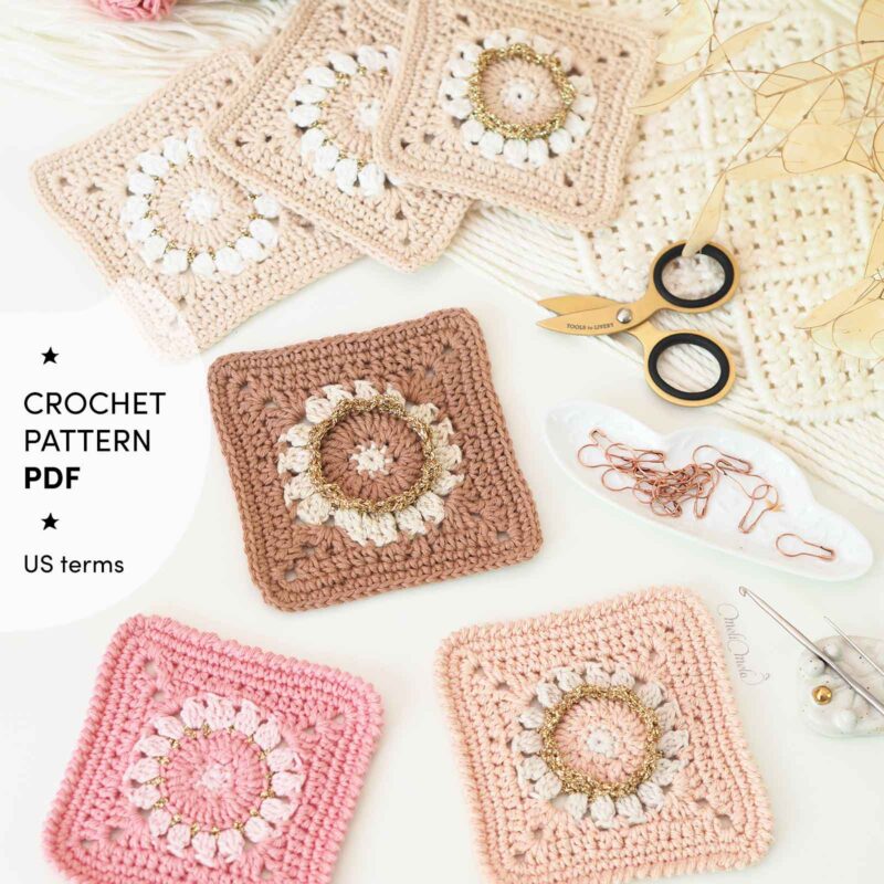 crochet-pattern-DIY-queen-granny-square-PDF-us-terms-laboutiquedemelimelo