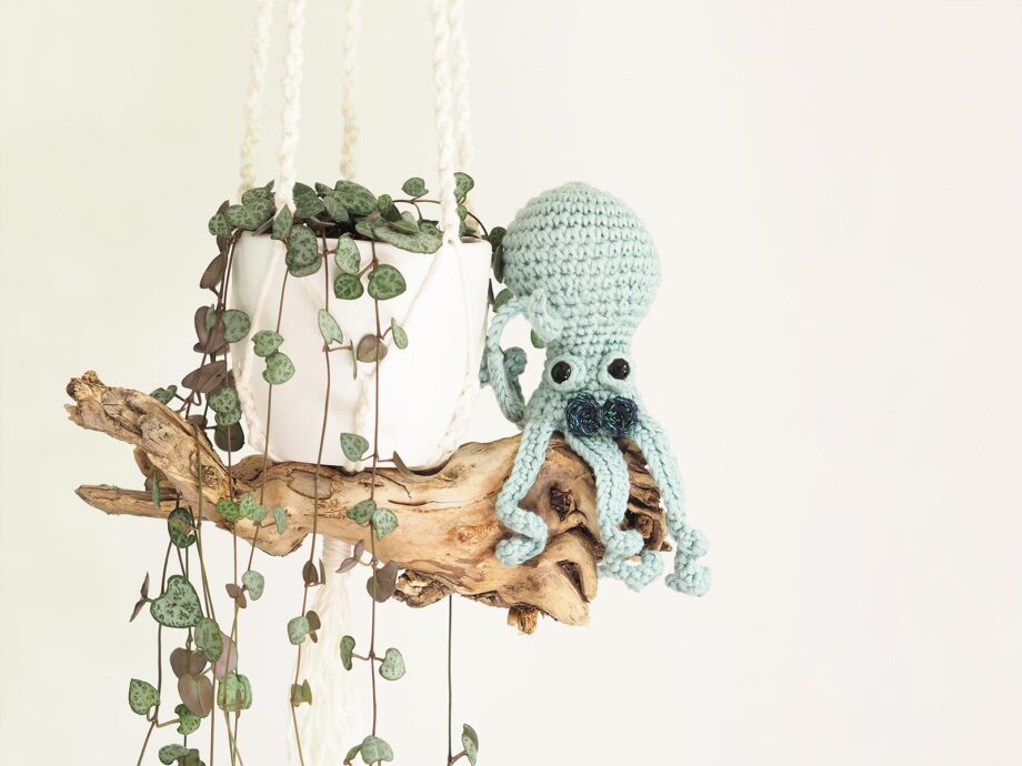 crochet poulpe jardinier bois pieuvre serial crocheteuses SC428 ceropegia woodii laboutiquedemelimelo