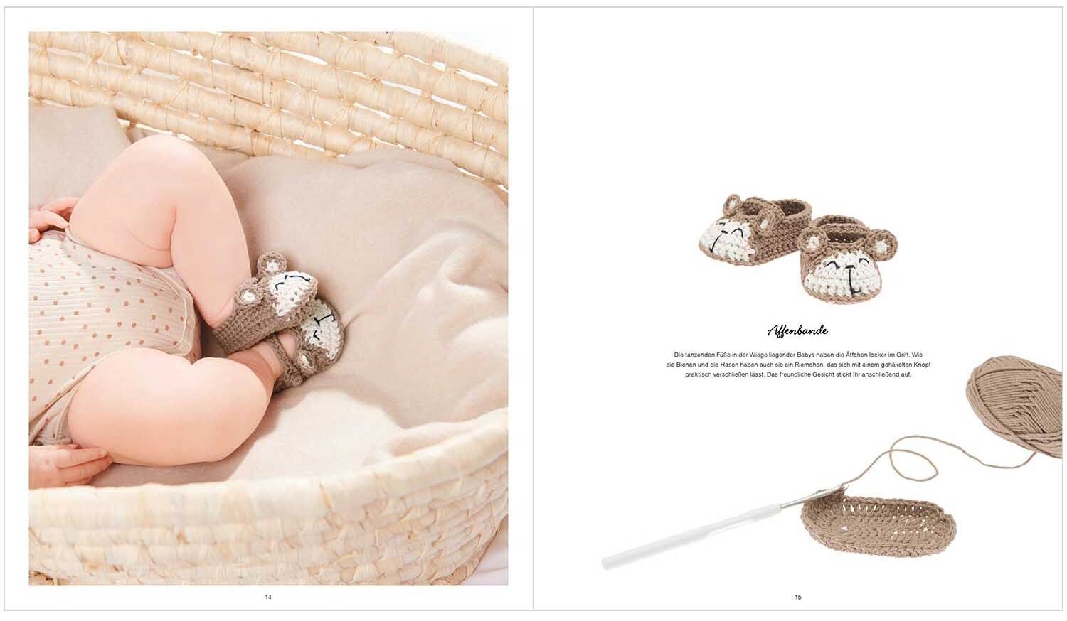 crochet-singe-chaussons-bebe-livret-ricorumi-baby-booties