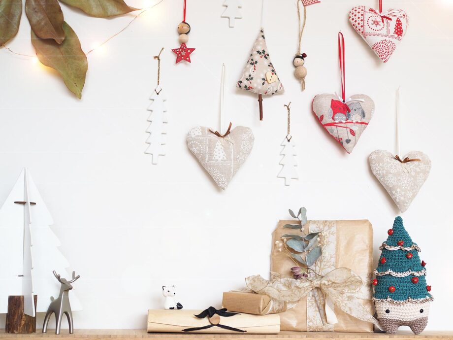 déco fêtes Noël coeurs sapins sérial crocheteuses SC461 laboutiquedemelimelo