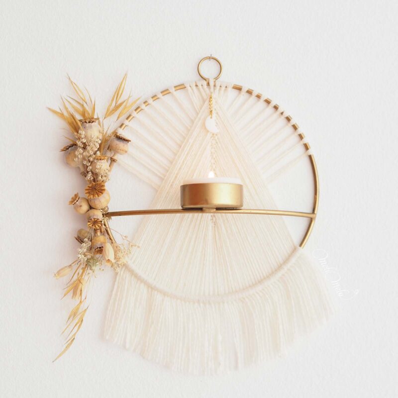 decoration-florale-pavot-porte-bougie-macrame-lune-laboutiquedemelimelo