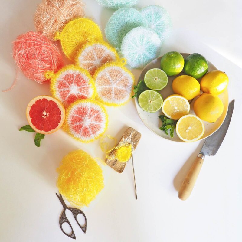 éponge tawashi agrumes citron pamplemousse lime Creative Bubble La Boutique de MeliMelo