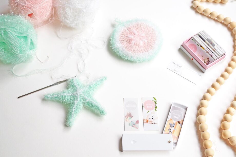 éponge tawashi exfoliante pour corps étoile de mer encours starfish mint Rico Design Moocards minicards laboutiquedemelimelo