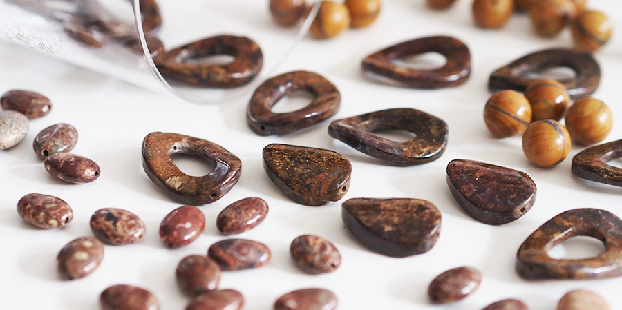 gemmes ornementales pierres fines marron bronzite mookaite jaspe laboutiquedemelimelo