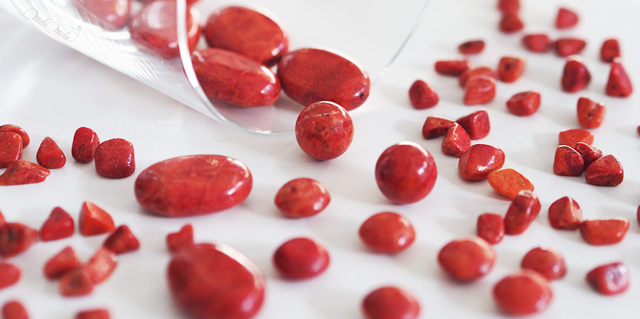 gemmes ornementales pierres fines rouge corail jaspe agate laboutiquedemelimelo