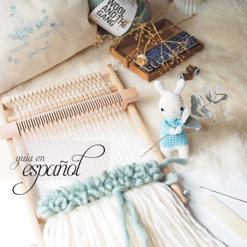 guia tutorial tejer telar mural kit DIY amapolas laboutiquedemelimelo