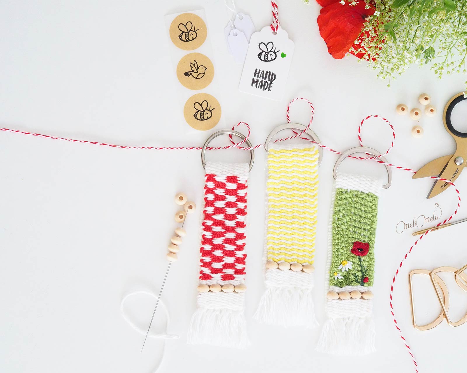 Minis tissages brodés + défi Nº4 jusqu&rsquo;au 9 août