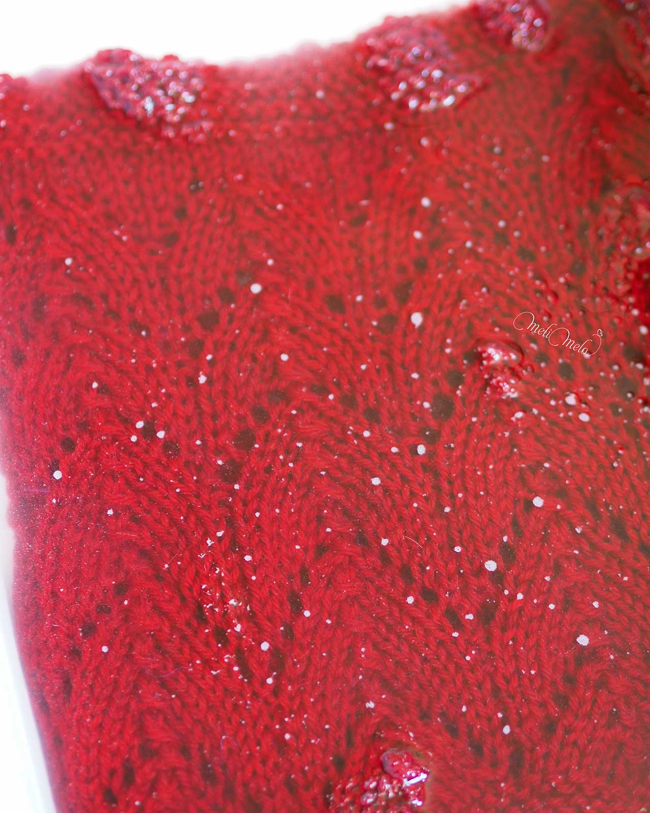 lavage-tricot-snood-point-ajoure-avant-blocage-laboutiquedemelimelo