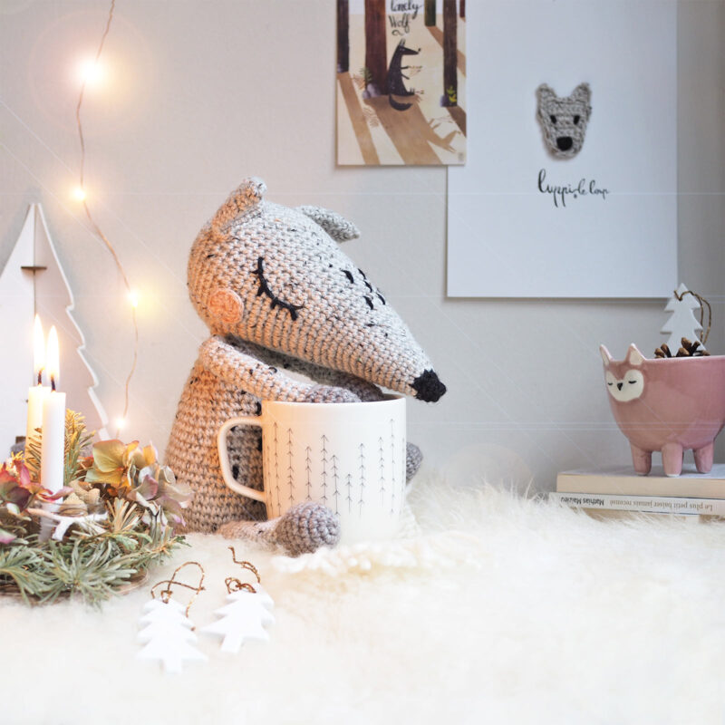 luppi loup rêveur Bloomingville Iitalla forest mignonnerie lot crochet illustration porcelaine idée cadeau laboutiquedemelimelo