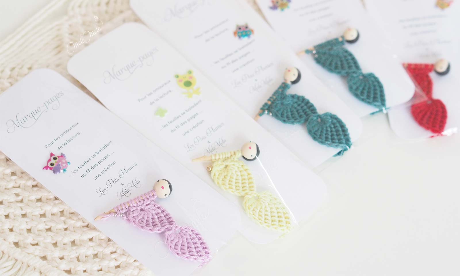 marque-pages-puce-bois-feuilles-crochet-lespoisplumes-laboutiquedemelimelo