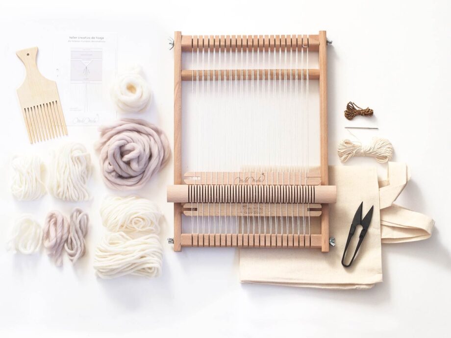 matériel ateliers tissage laboutiquedemelimelo mimarinita valladolid