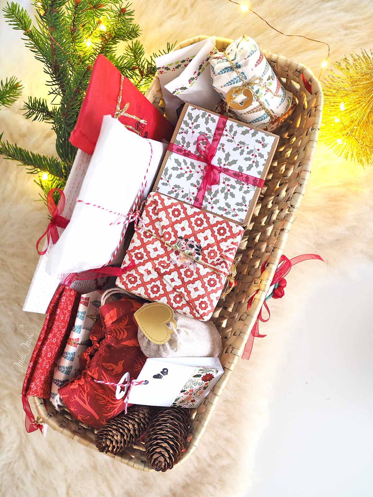 paniere-calendrier-avent-creatif-diy-2024-ambiance-noel-rouge-cadeaux-laboutiquedemelimelo