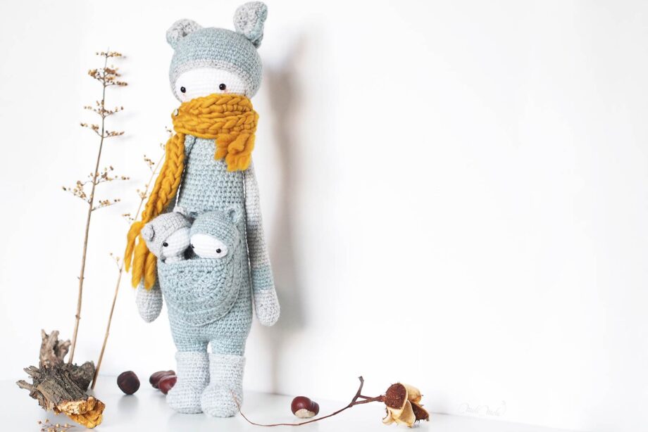 papa kangourou lalylala kira jumeaux crochet forêt laboutiquedemelimelo