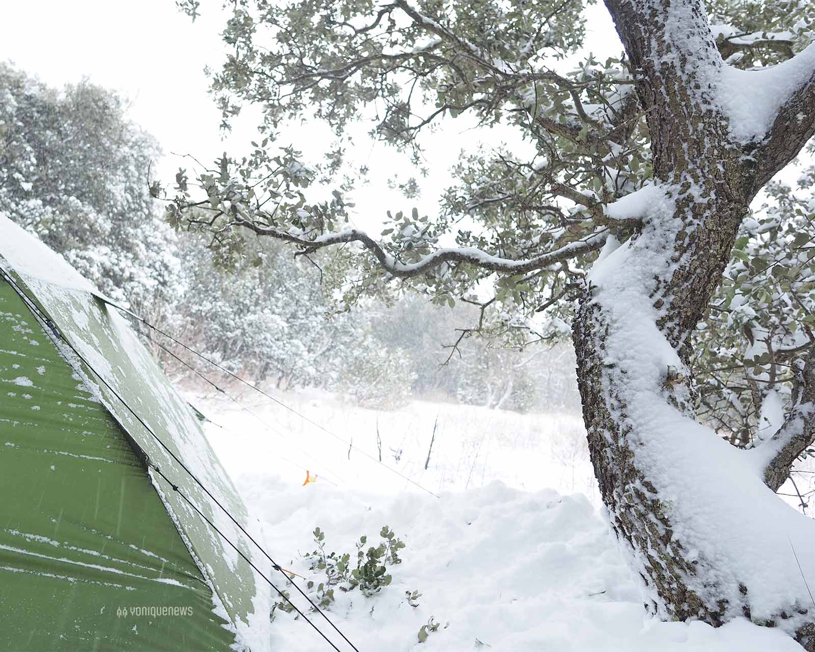 pausa-bajo-nieve-tormenta-filomena-exped-orion-tent-yoniquenews