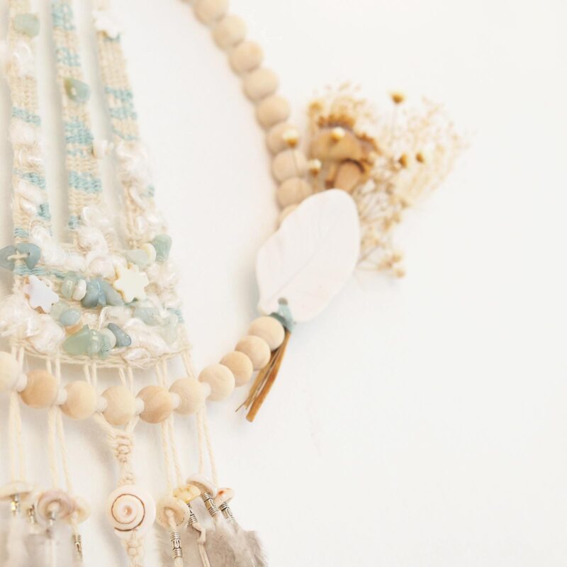 pavot-plume-chrysolite-couronne-tissage-perles-attrape-reves-sweetpoom-laboutiquedemelimelo