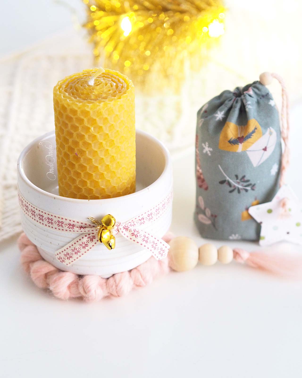 photophore-bloomingville-bougie-miel-organique-pochon-santa-claus-calendrier-avent-laboutiquedemelimelo