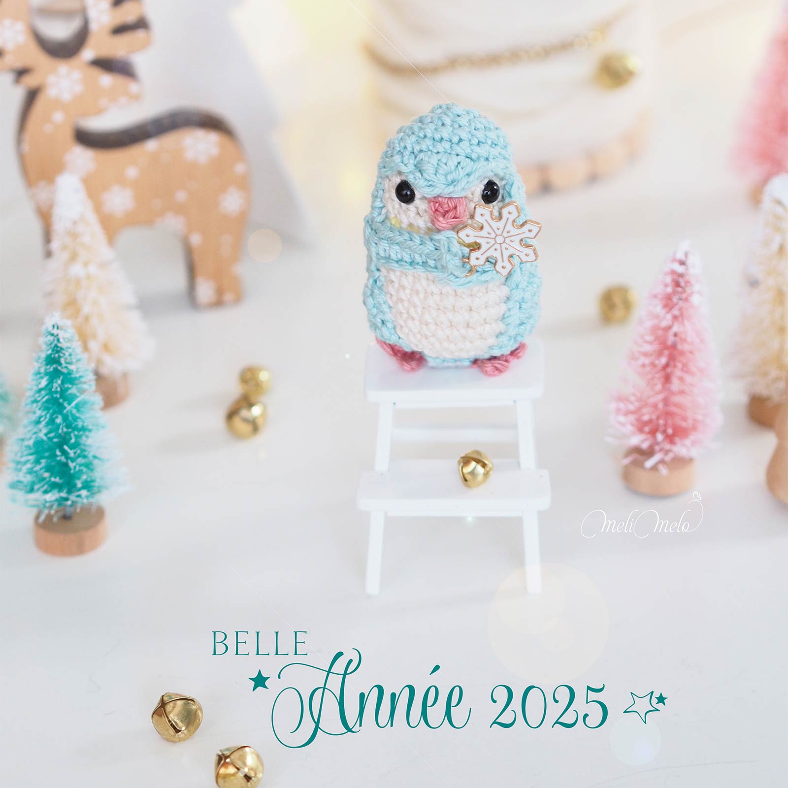 pingouin-mini-crochet-amigurumi-flocon-neige-voeux-bonne-annee-2025-laboutiquedemelimelo