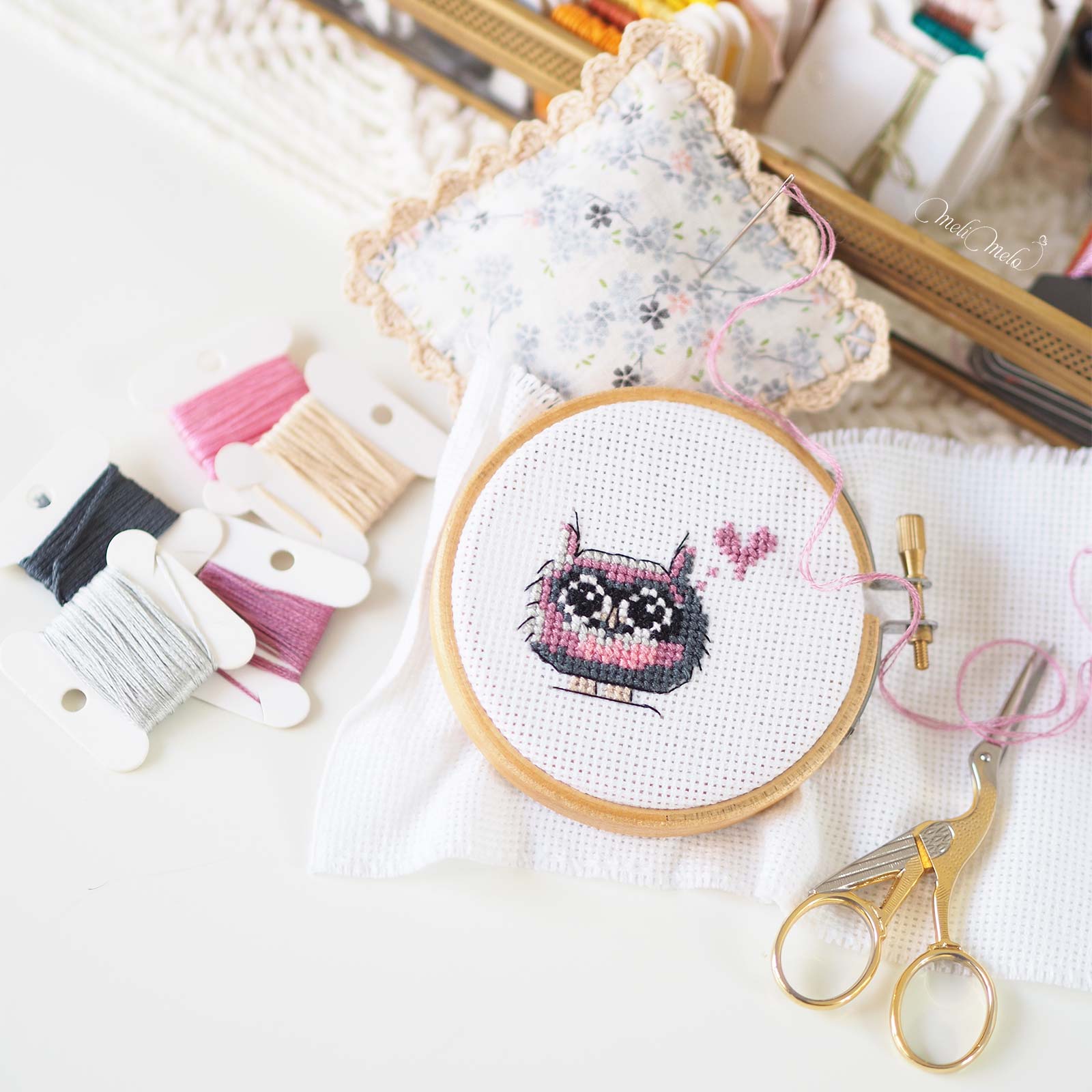 point-croix-chouette-kawaii-toile-aida-ricodesign-laboutiquedemelimelo