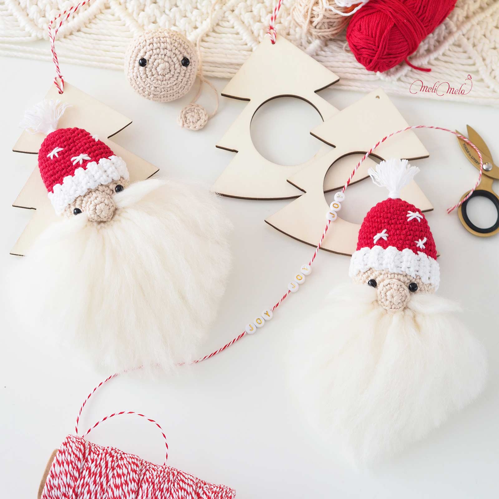 preparatif-deco-pere-noel-barbu-suspension-crochet-laboutiquedemelimelo