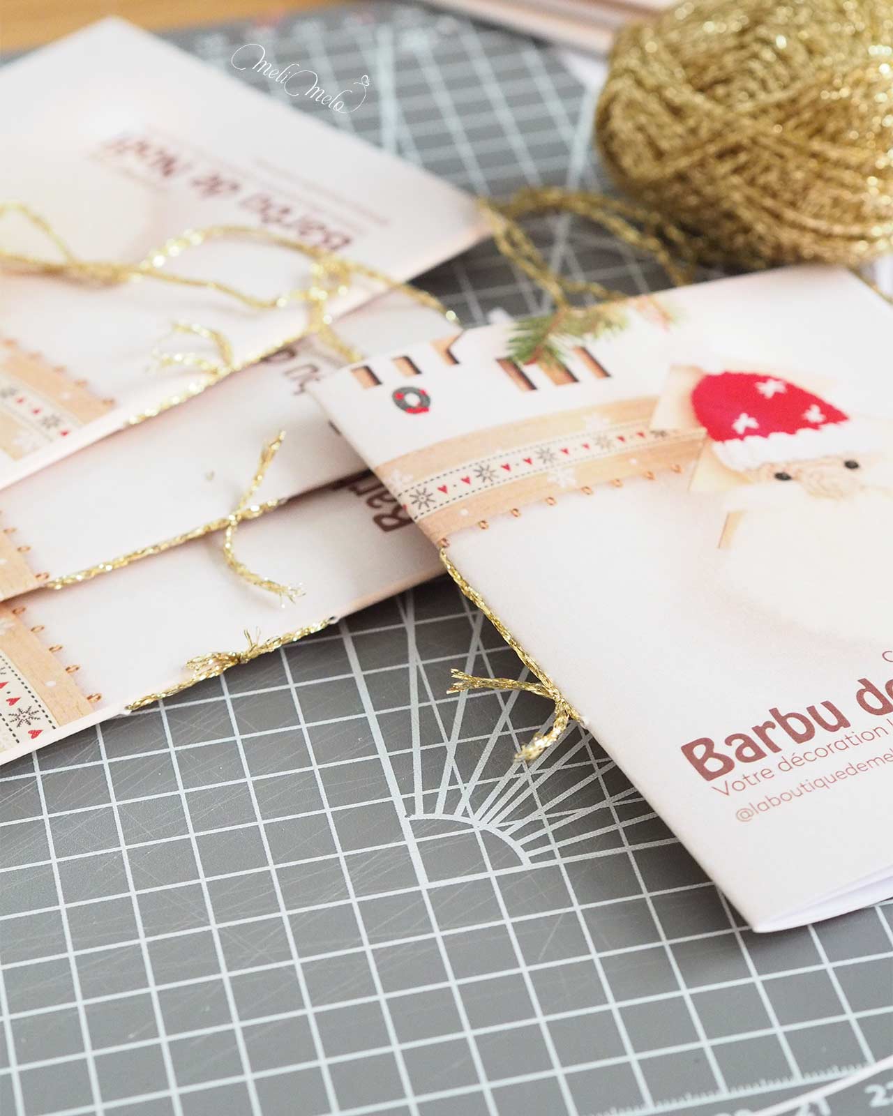 preparatif-tuto-kit-diy-crochet-barbu-pere-noel-laboutiquedemelimelo