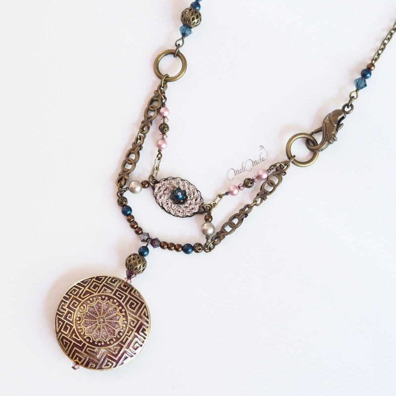 sautoir-boheme-pendentif-cloisonne-micro-macrame-cristal-swarowski-laboutiquedemelimelo