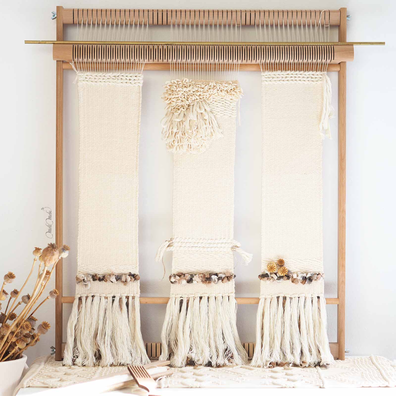 tissage-coton-naturel-pavot-metier-tisser-xxl-funem-studio-laboutiquedemelimelo