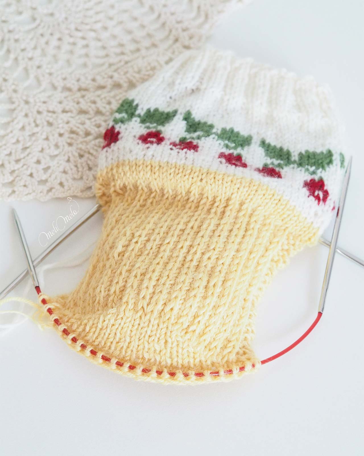 tricot-chaussette-talon-laine-jawoll-lang-yarns-jaune-vanille-213-laboutiquedemelimelo